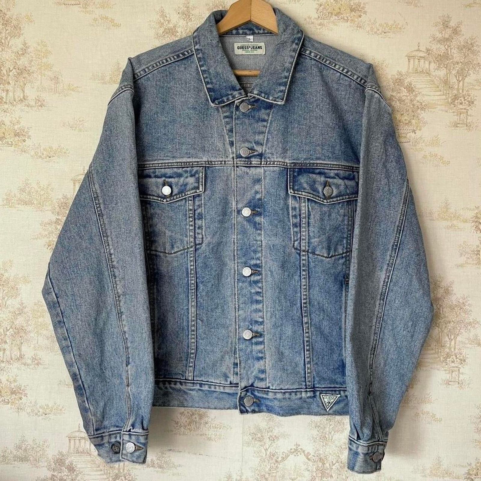 Guess Vtg 80s Guess Jeans Denim Jacket | USA | Style 10807 | Sz L Size US L / EU 52-54 / 3 - 2 Thumbnail