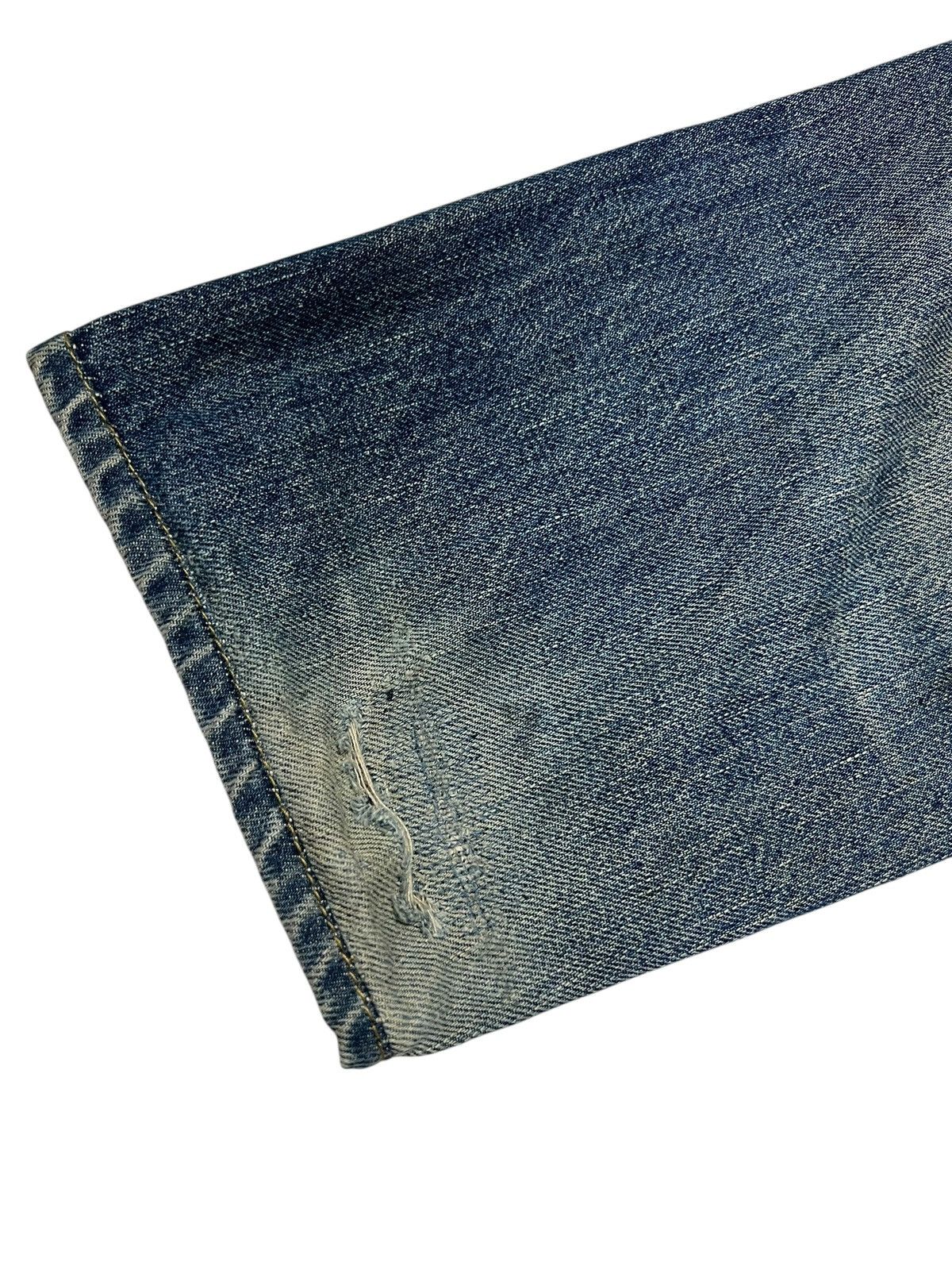 Levi's Vintage Levis 702 Big E Repaired Selvedge Backle Back Jean Size US 29 - 11 Thumbnail
