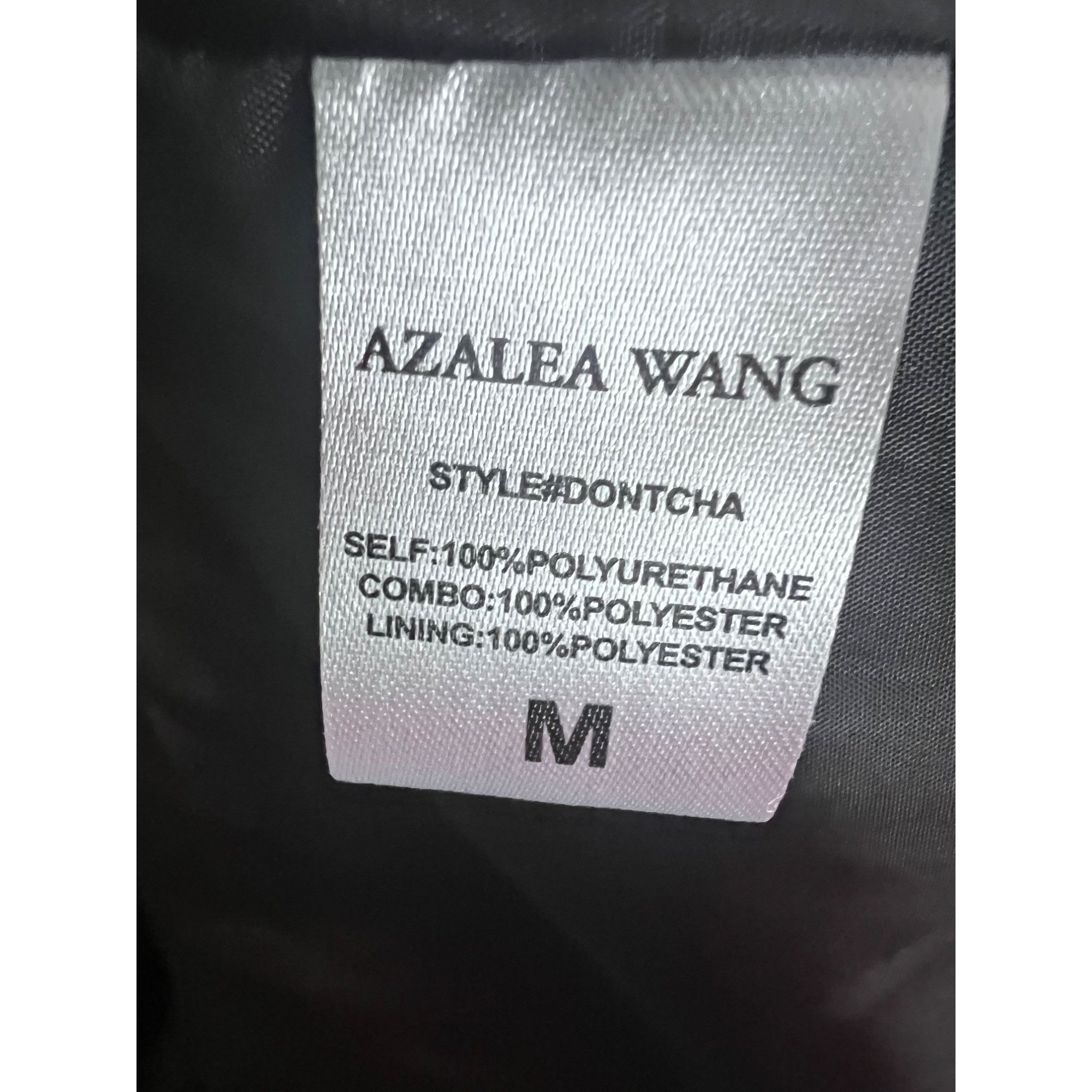 Azalea Wang Azalea Wang Designer Faux Leather Graphic Moto Jacket Size M / US 6-8 / IT 42-44 - 11 Thumbnail