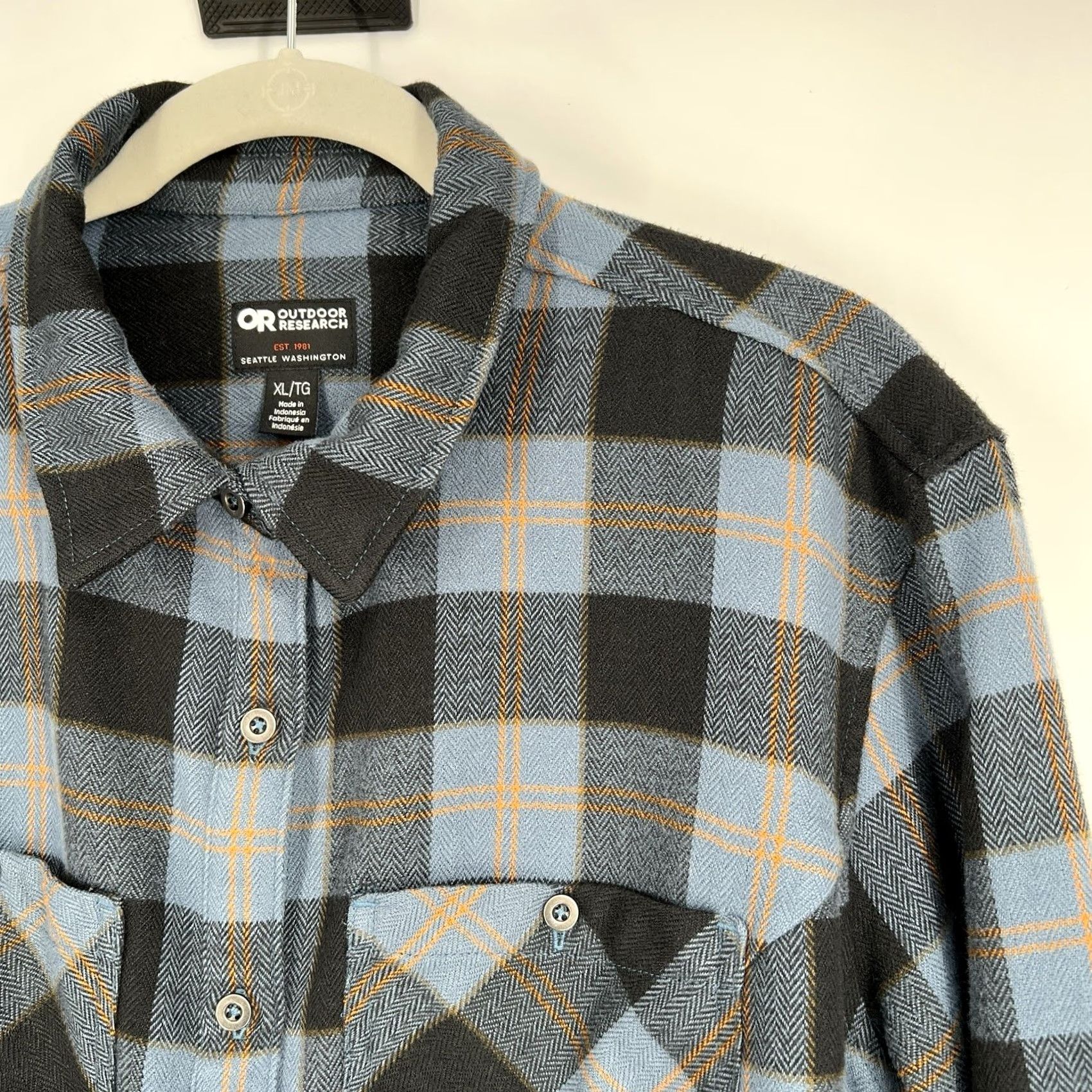 Outdoor Research Outdoor Research Shirt Women’s XL Button-Up Plaid Cotton Flannel Multicolor Long Sleeve Pocket Casual Workwear Fall Spring Summer Winter Size XL / US 12-14 / IT 48-50 - 5 Thumbnail