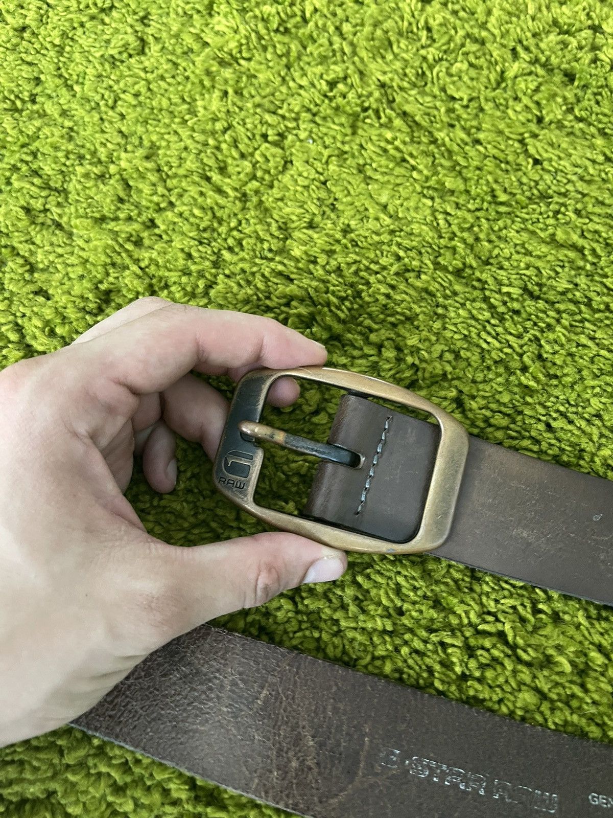 Cowboy Equipment × G-Star G-Star Raw real leather western cowboy style belt Size 34 - 5 Thumbnail
