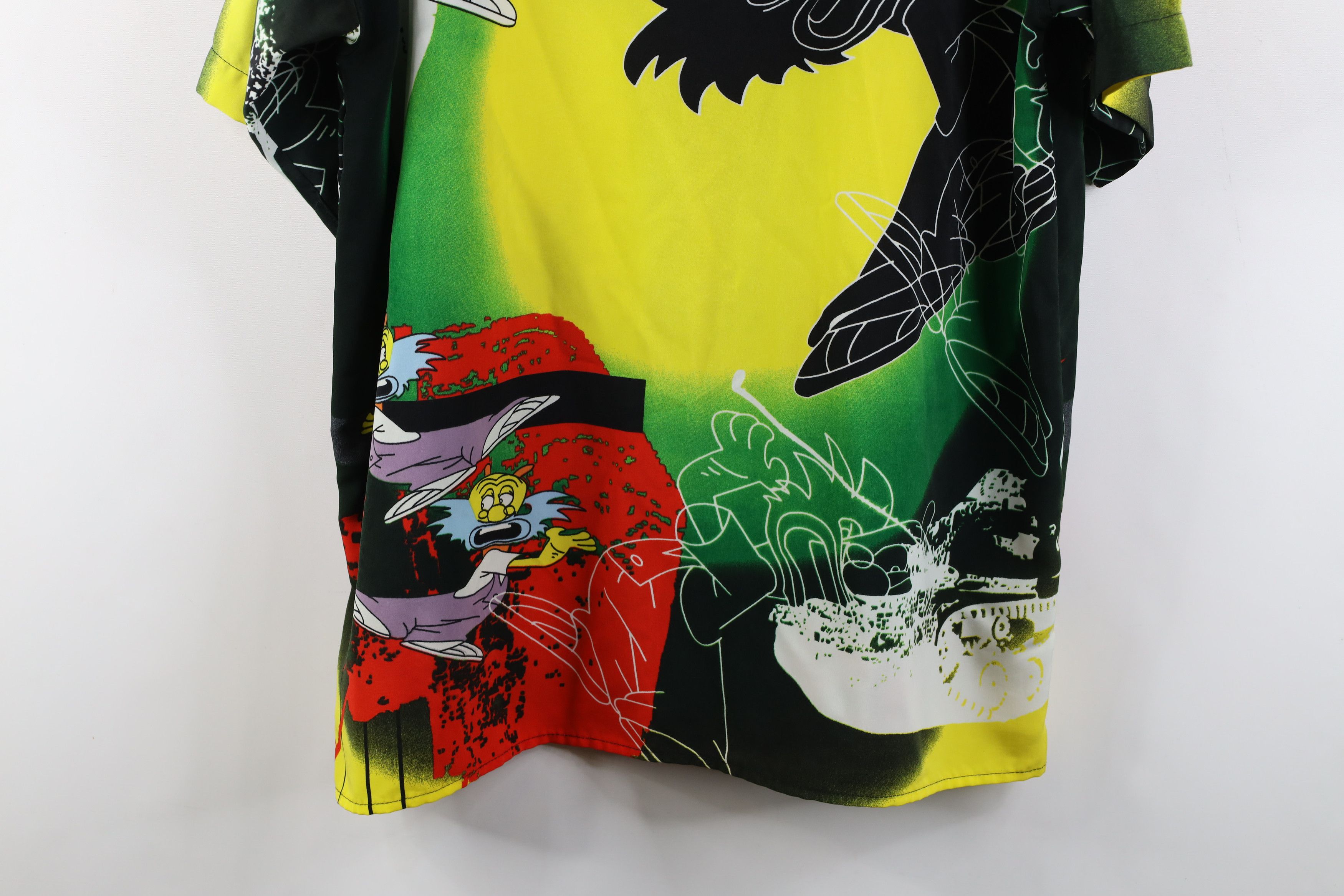 Vintage Vintage 90s Y2K Streetwear Hop Graffiti Cartoon Button Shirt Size US M / EU 48-50 / 2 - 14 Thumbnail