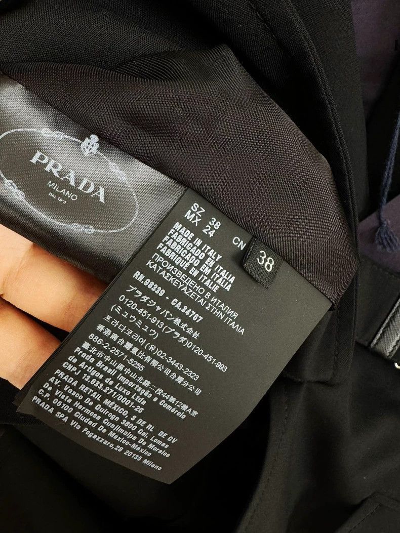 PRADA 黒 ジャケット Made in Italy Prada Black Suit Jacket with Tags-2506