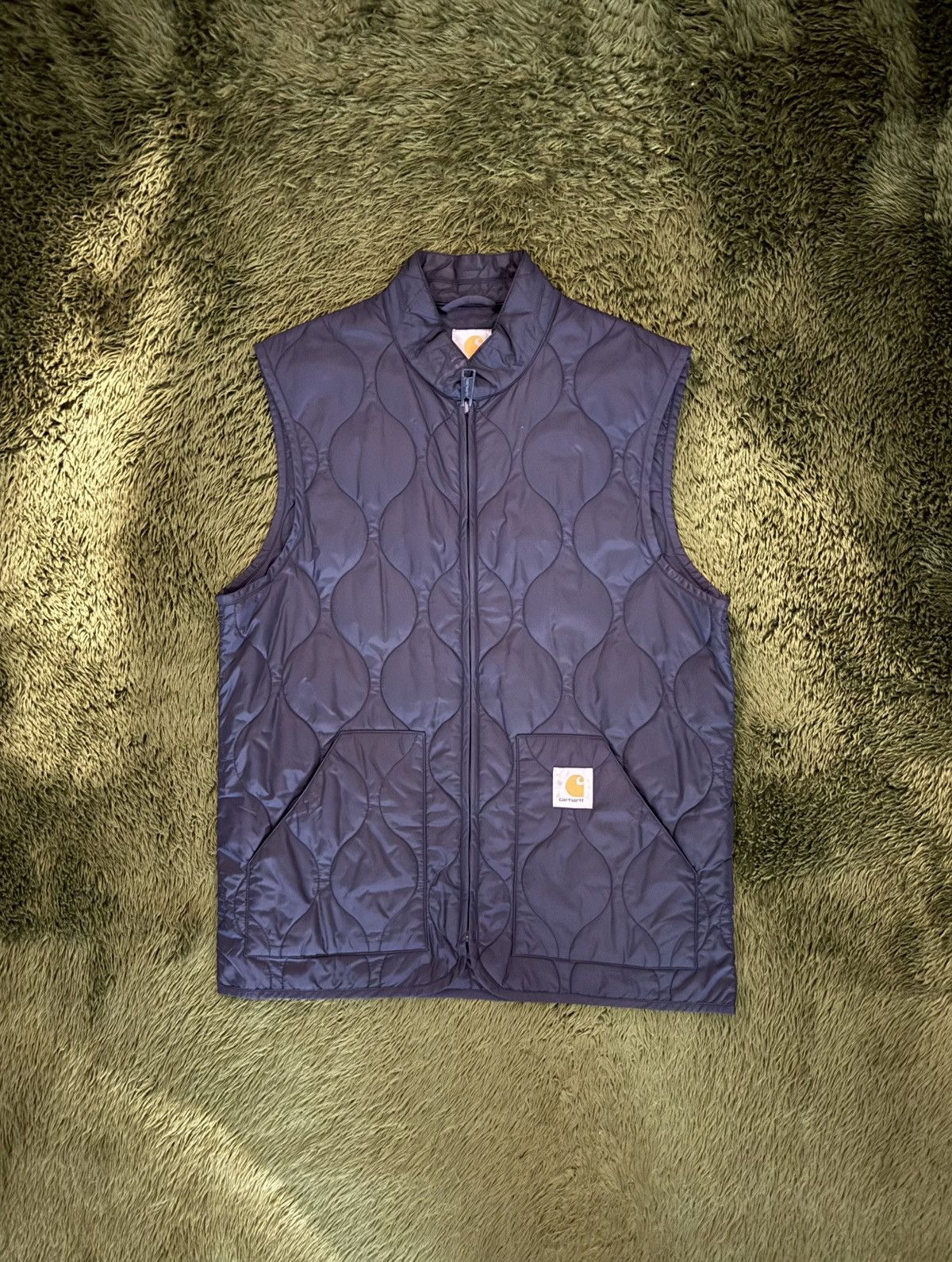 Carhartt Wip [M] Carhartt WIP Quilted Camp Liner Vest Navy Size US M / EU 48-50 / 2 - 1 Thumbnail