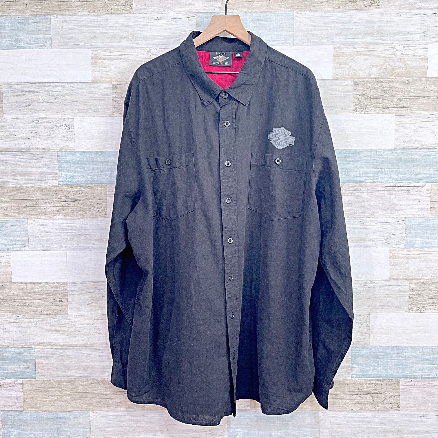 Harley Davidson Harley Davidson Long Sleeve Eagle Logo Work Shirt Mens 3XL Size US XXL / EU 58 / 5 - 1 Thumbnail