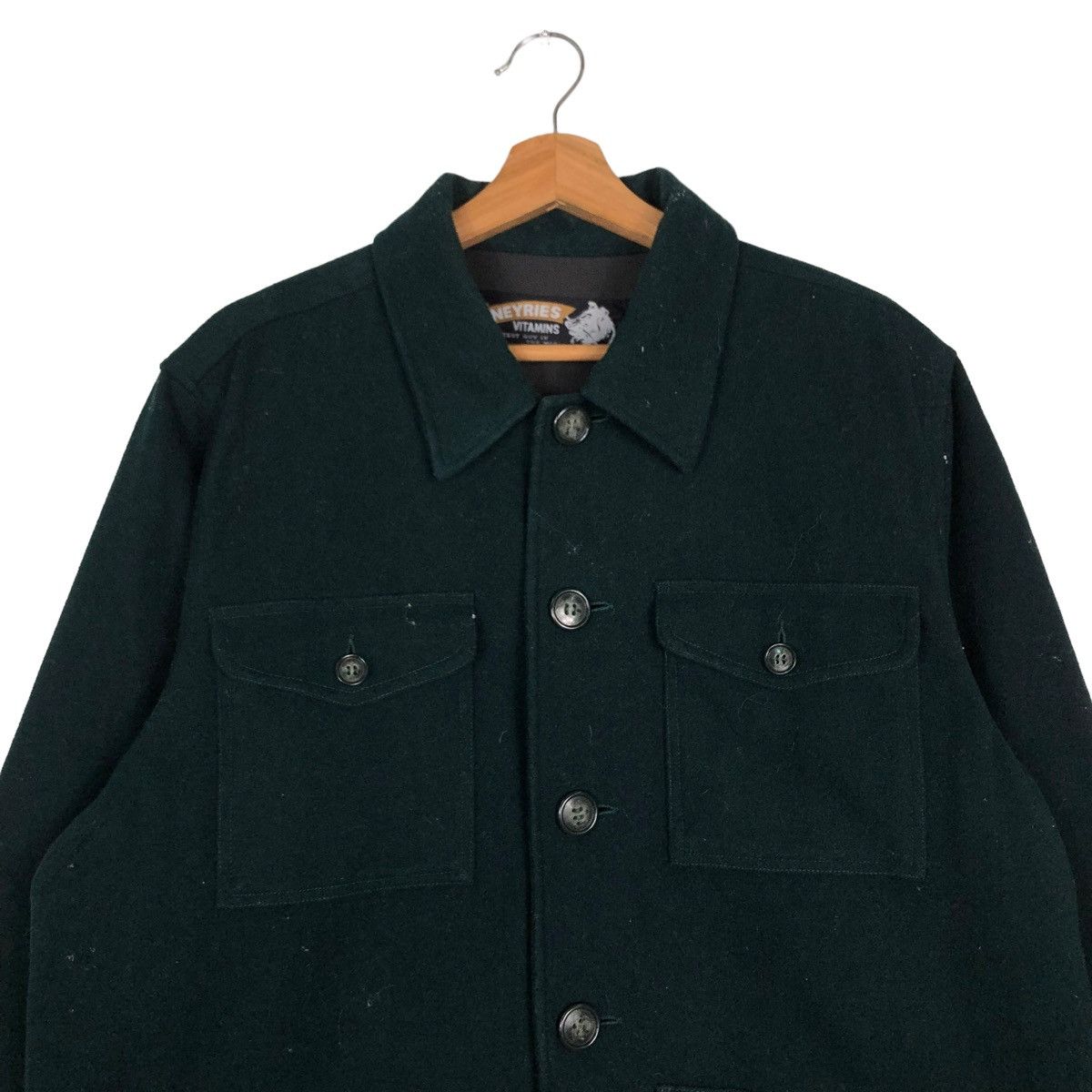 Japanese Brand 🔥VINTAGE WOOL CHORE JACKET CARGO NEYRIES ISSEY MIYAKE Size US M / EU 48-50 / 2 - 3 Thumbnail