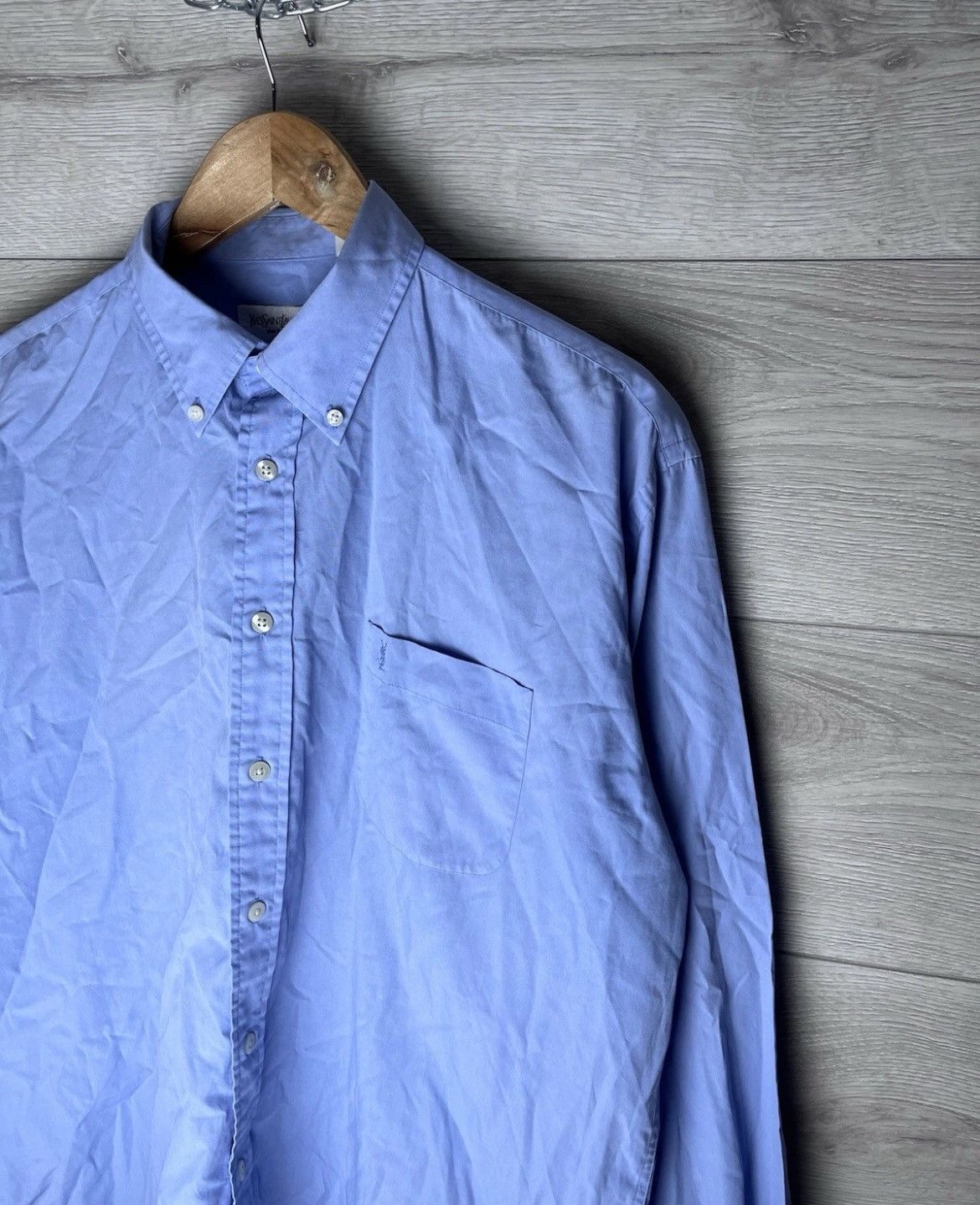 Other Mens shirt YSL size Xl blue Y2K Size US XL / EU 56 / 4 - 2 Thumbnail