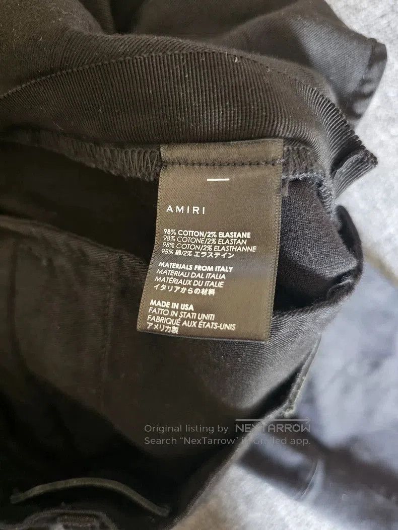 Amiri Amiri Black Jeans with Red Stripes. Size US 31 - 7 Thumbnail