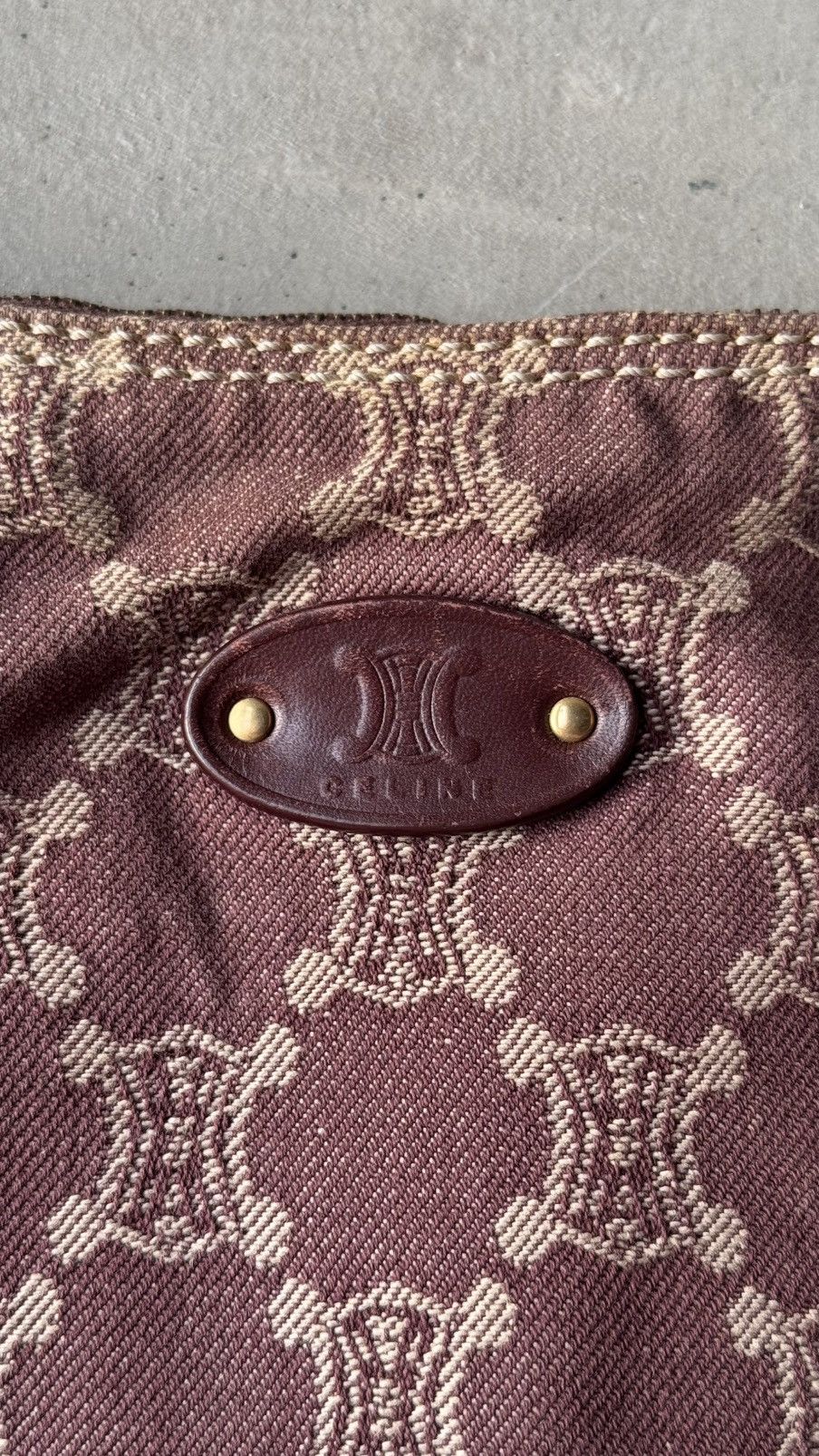 Celine Céline Celine Brown Macadam Denim Hobo Bag Size ONE SIZE - 8 Thumbnail