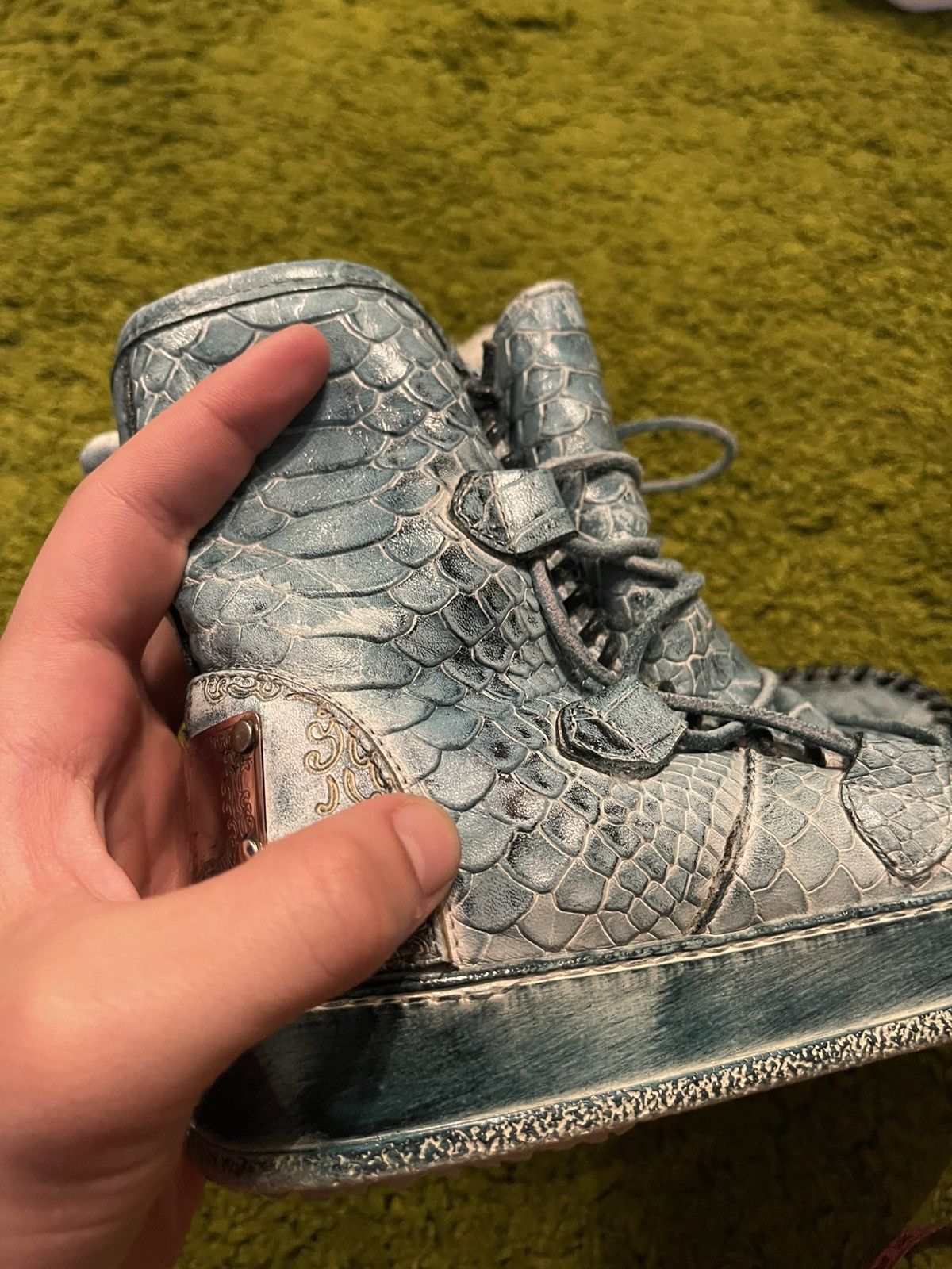 If Six Was Nine Karma of Charme avant garde snakeskin pattern winter boots Size US 6 / IT 36 - 12 Thumbnail