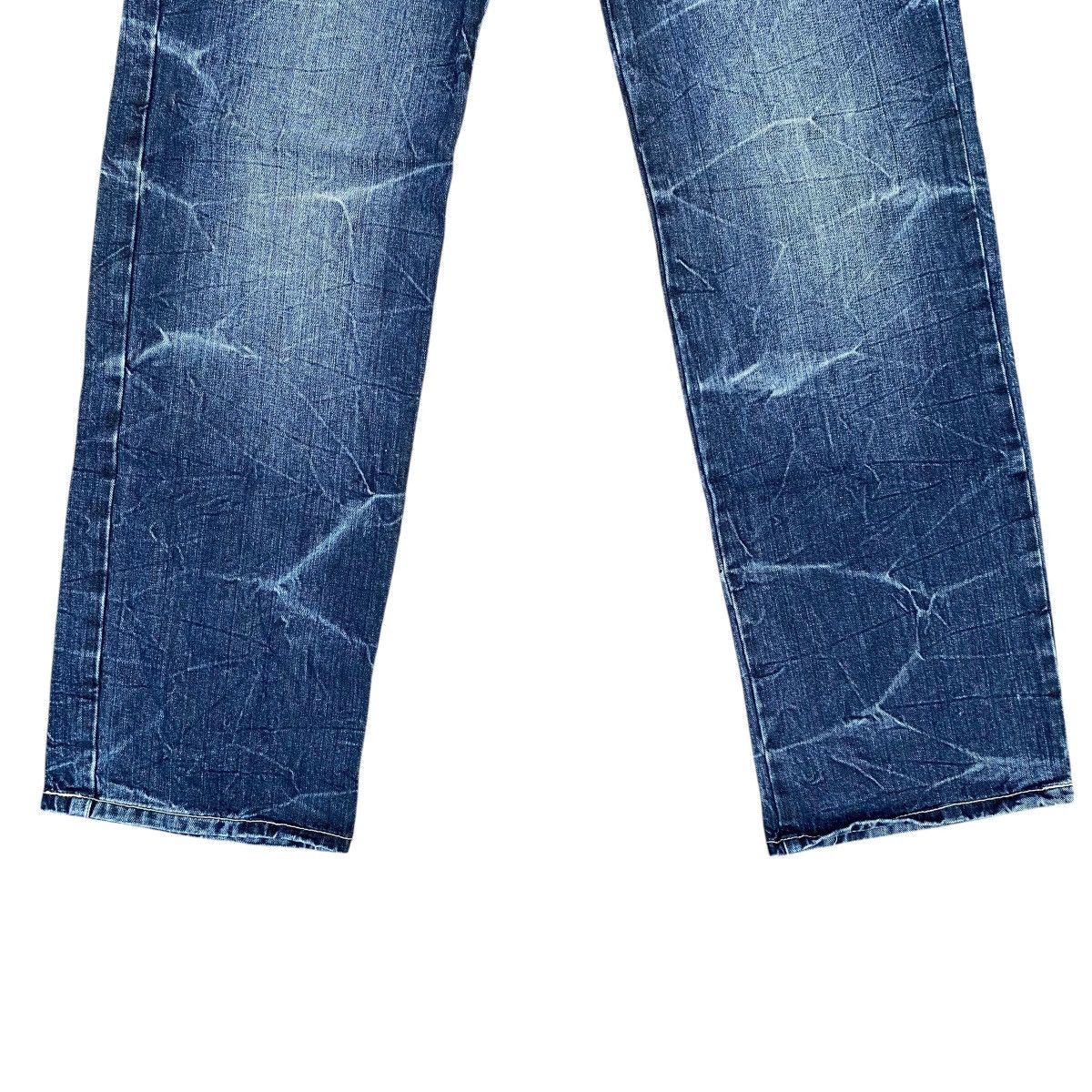 Hysteric Glamour × Japanese Brand SORRIDERE FLASH DESIGN DOUBLE WAIST DENIM JEANS Size US 34 / EU 50 - 3 Thumbnail