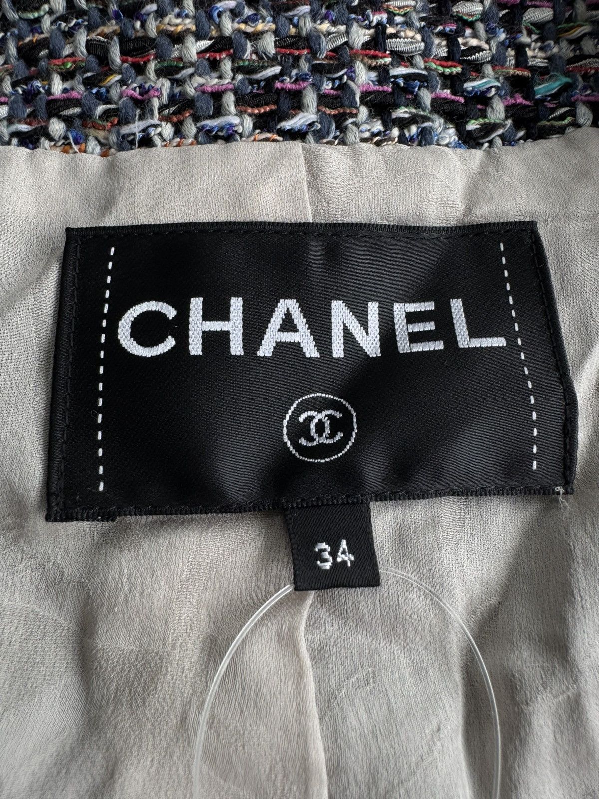 Chanel S/S17 - Multicolor Tweed Velcro Closure Jacket Size XS / US 0-2 / IT 36-38 - 12 Thumbnail