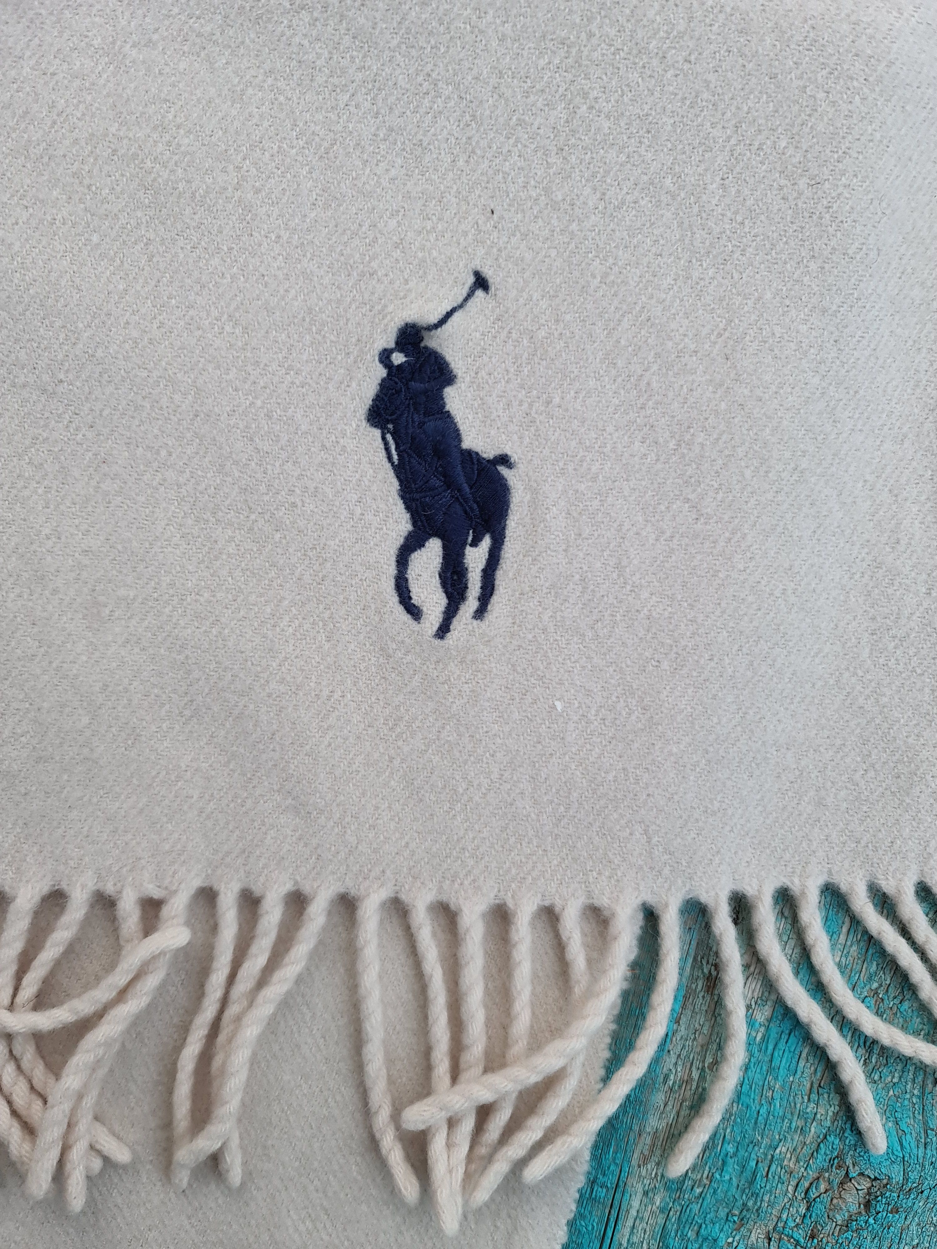 Polo Ralph Lauren POLO RALPH LAUREN Pleat Knit Angora Lana Wool Muffler Scarf Size ONE SIZE - 4 Thumbnail