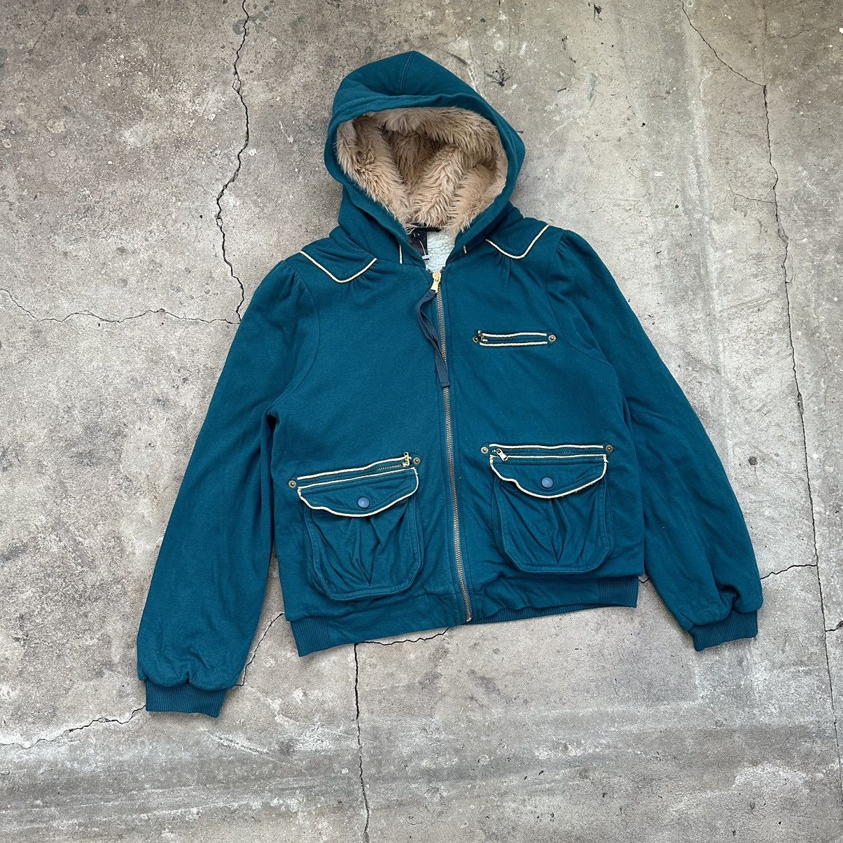 If Six Was Nine × Marc by Marc Jacobs Marc jacobs Zip Faux Fur Hoodie LGB Style Size L / US 10 / IT 46 - 3 Thumbnail