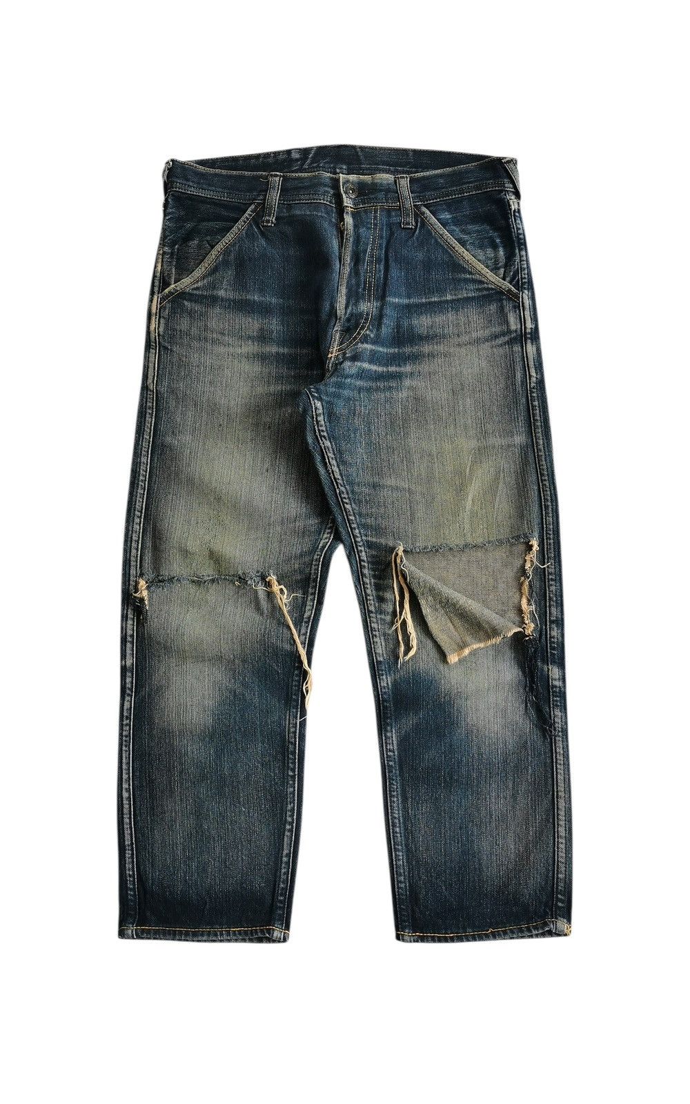 Evisu Evisu Genes Osaka Distressed Seagull Denim Vintage Wash Size US 31 - 3 Thumbnail