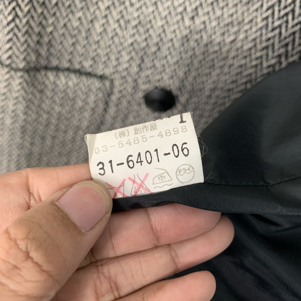 Hardy Amies Hardy Amies London Essence Double Breasted Herringbone Coat Size S / US 4 / IT 40 - 18 Thumbnail