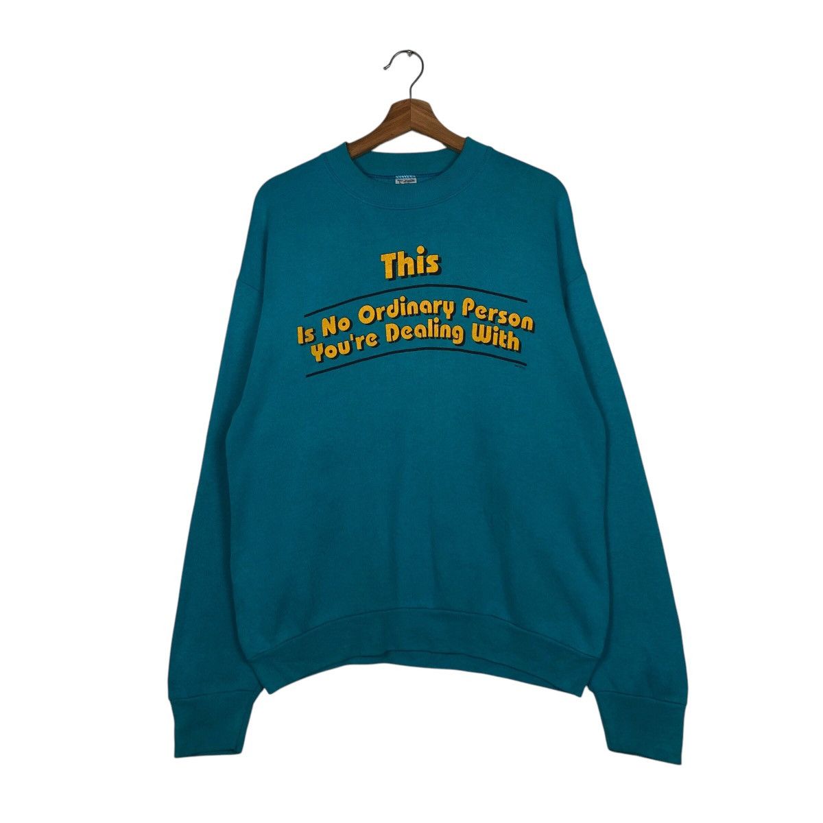 Vintage 📌Vintage Sweatshirt Fruit Of The Loom Clorkwork Band Design Size US L / EU 52-54 / 3 - 2 Thumbnail