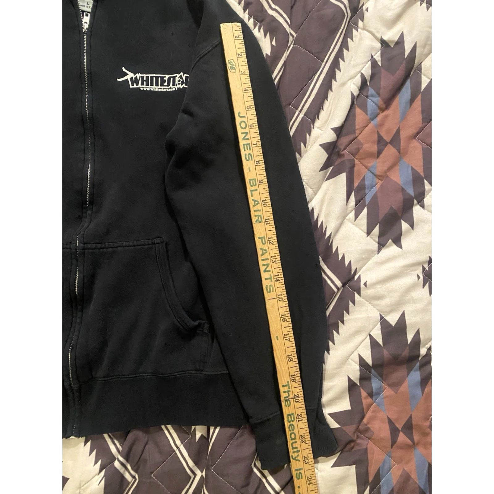 Vintage VINTAGE APX Full Zip Hoodie Black L Men 90s Whitestarr Band Skull Distressed Graphic Print Size US L / EU 52-54 / 3 - 7 Thumbnail