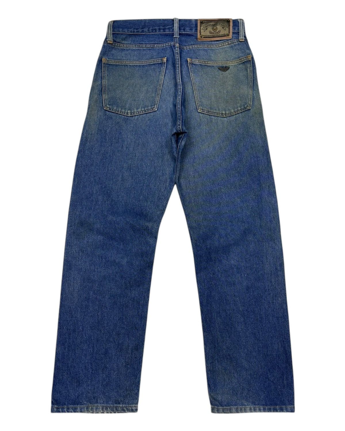 Giorgio Armani 🔥VINTAGE GIORGIO ARMANI ITALY DISTRESSED DENIM JEANS Size US 30 / EU 46 - 2 Thumbnail