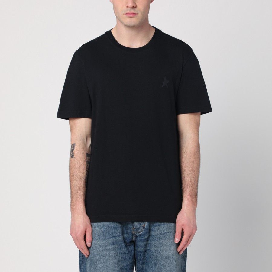 o1d2blof0325 Star Crew-Neck T-Shirt in Black
