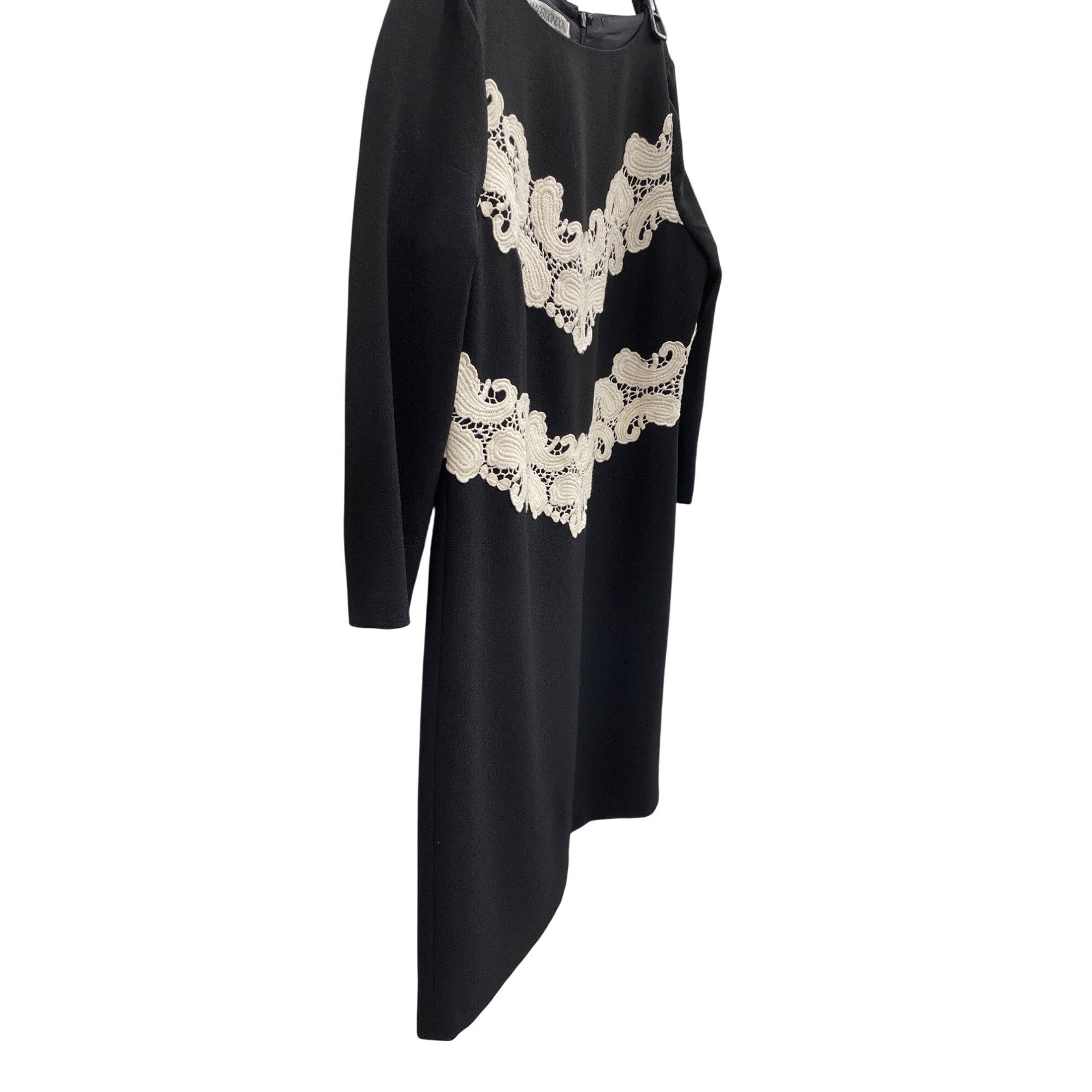 MAGGY LONDON Maggy London womans black seath embroided dress size 4 SKU 8 Size S / US 4 / IT 40 - 3 Thumbnail