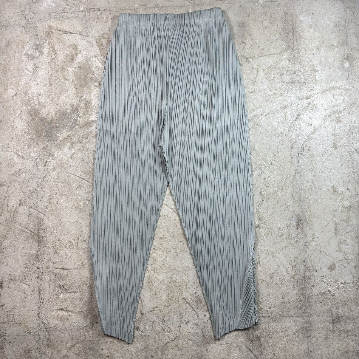 Pleats Please Issey Miyake Pleats Please Issey Miyake - Pleated Trouser ( Teal Green ) Size 32" / US 10 / IT 46 - 2 Thumbnail