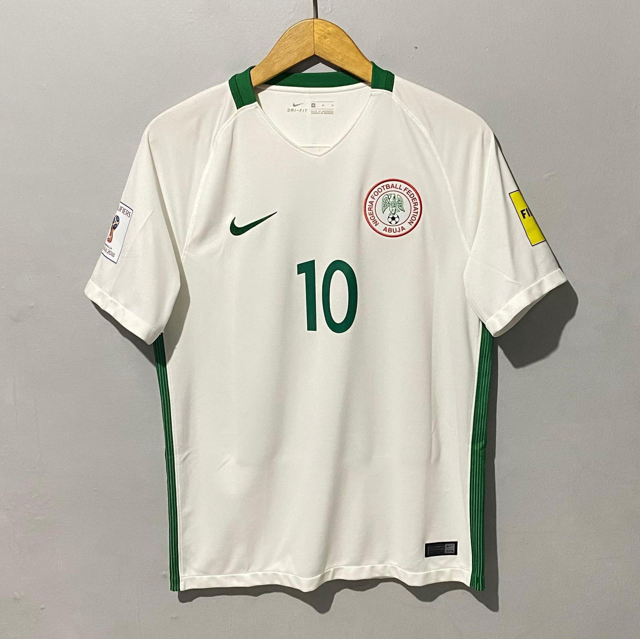 Nike Nigeria 2016-2017 Away Jersey John Obi Mikel Size US M / EU 48-50 / 2 - 1 Thumbnail