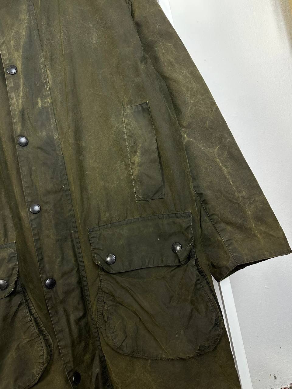 Barbour × Vintage DISTRESS A200 BARBOUR Waxed Border Coat Jacket (PIT 22) Size US S / EU 44-46 / 1 - 2 Thumbnail