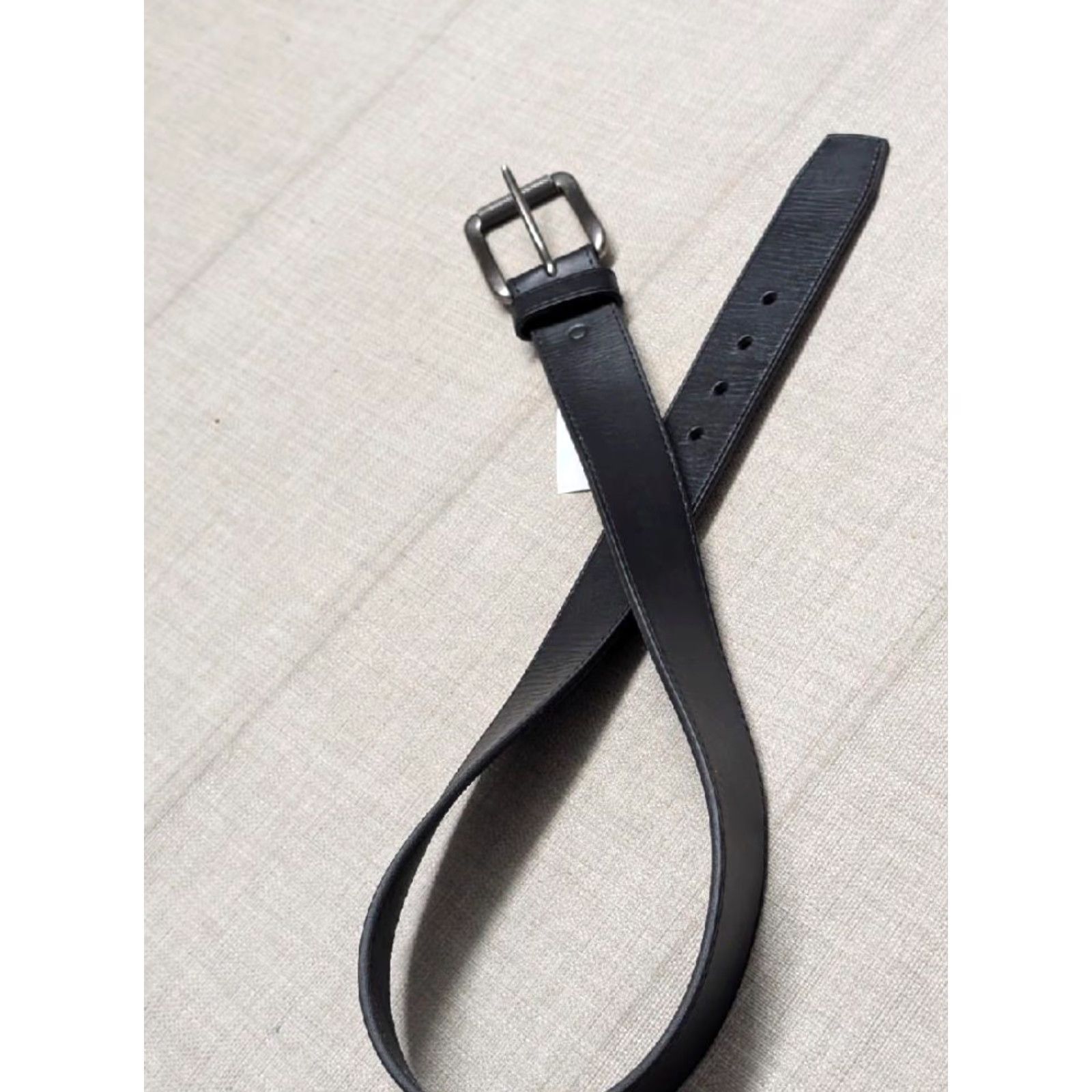 Vintage VINTAGE Justin belt 34 black leather WESTERN belt Mens western belt with buckle snaps USA Made 1-5/8" wide solid leather belt 33/34 Size 34 - 5 Thumbnail