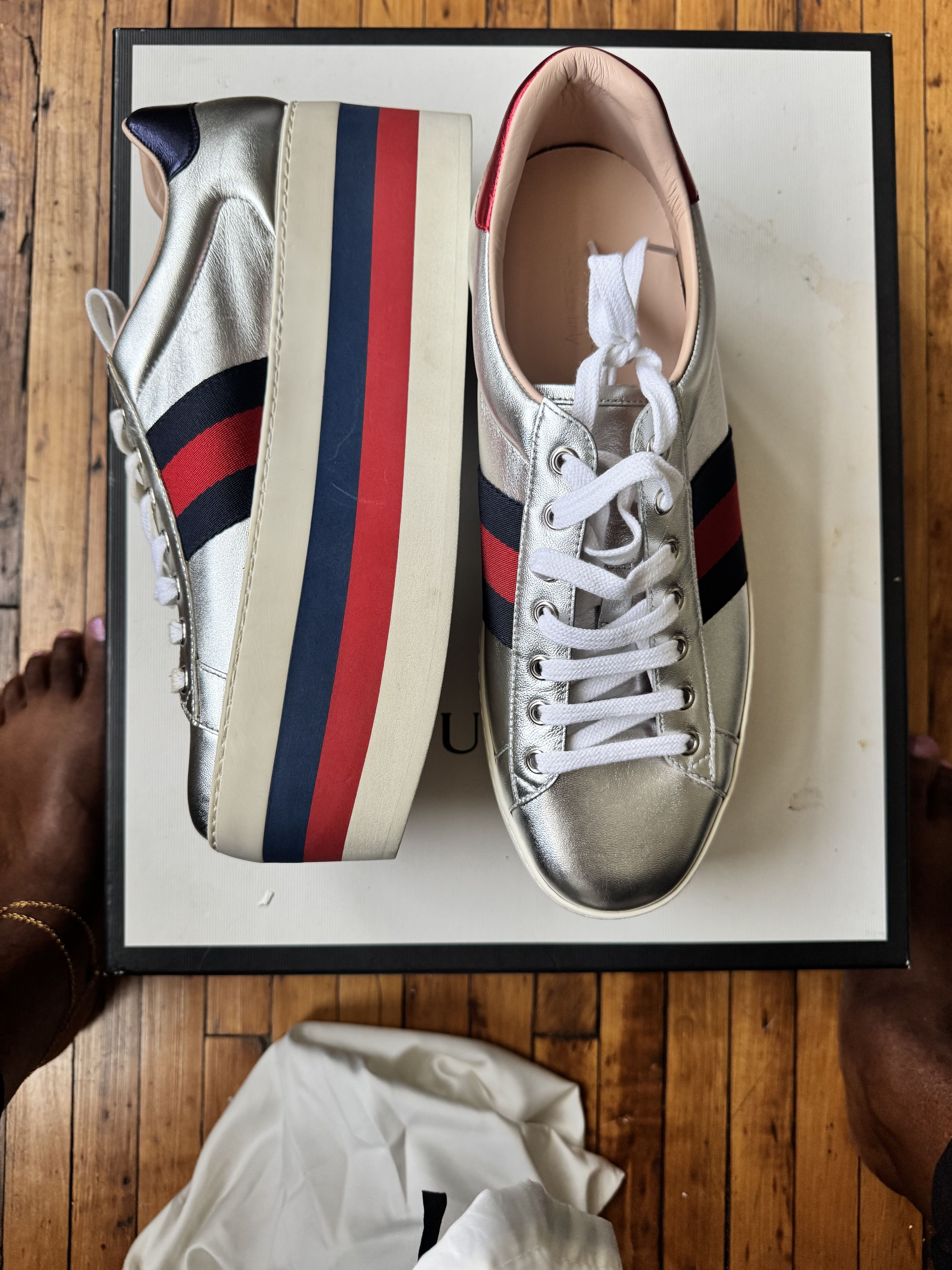 Gucci Gucci Ace Platform Sneakers Size US 9 / EU 42 - 2 Thumbnail