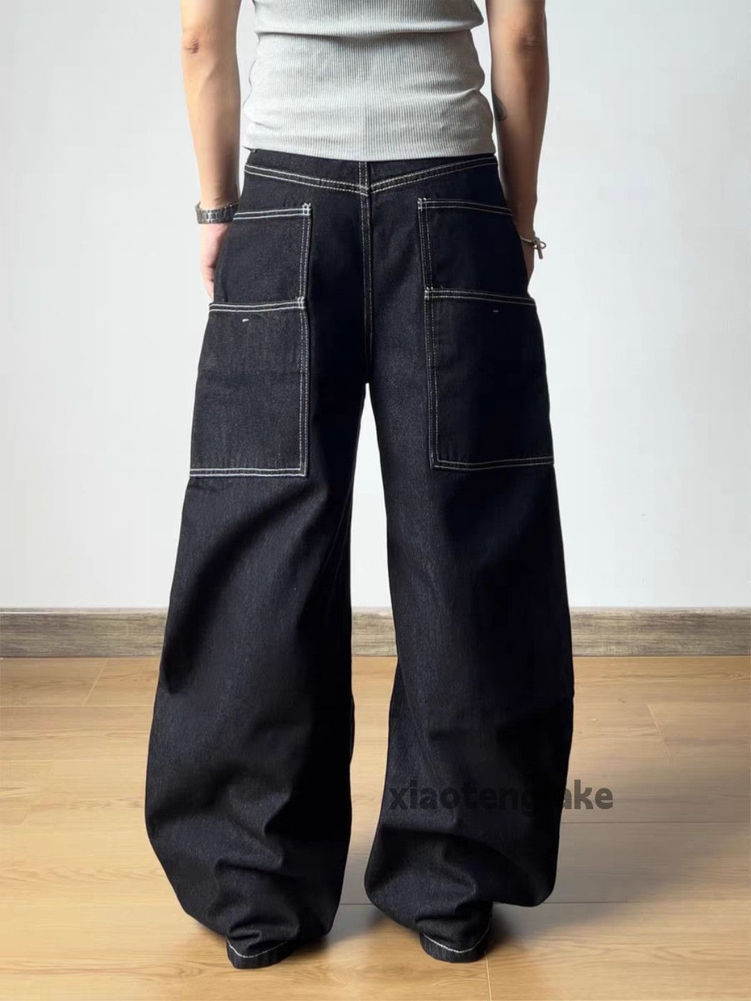 Jean xz Utility loose baggy skate hiphop cargo carpenter jeans Size US 32 / EU 48 - 3 Thumbnail