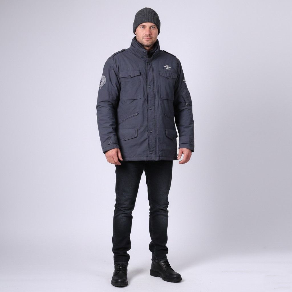 New Zealand Outback New Zealand Auckland Men XXL Jacket Navy Padded 2872 Size US XXL / EU 58 / 5 - 1 Thumbnail
