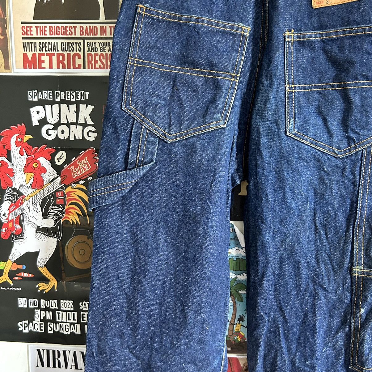 Vintage Vintage Canvas Carpenter Bid Overall Blue Denim Size US 30 / EU 46 - 15 Thumbnail