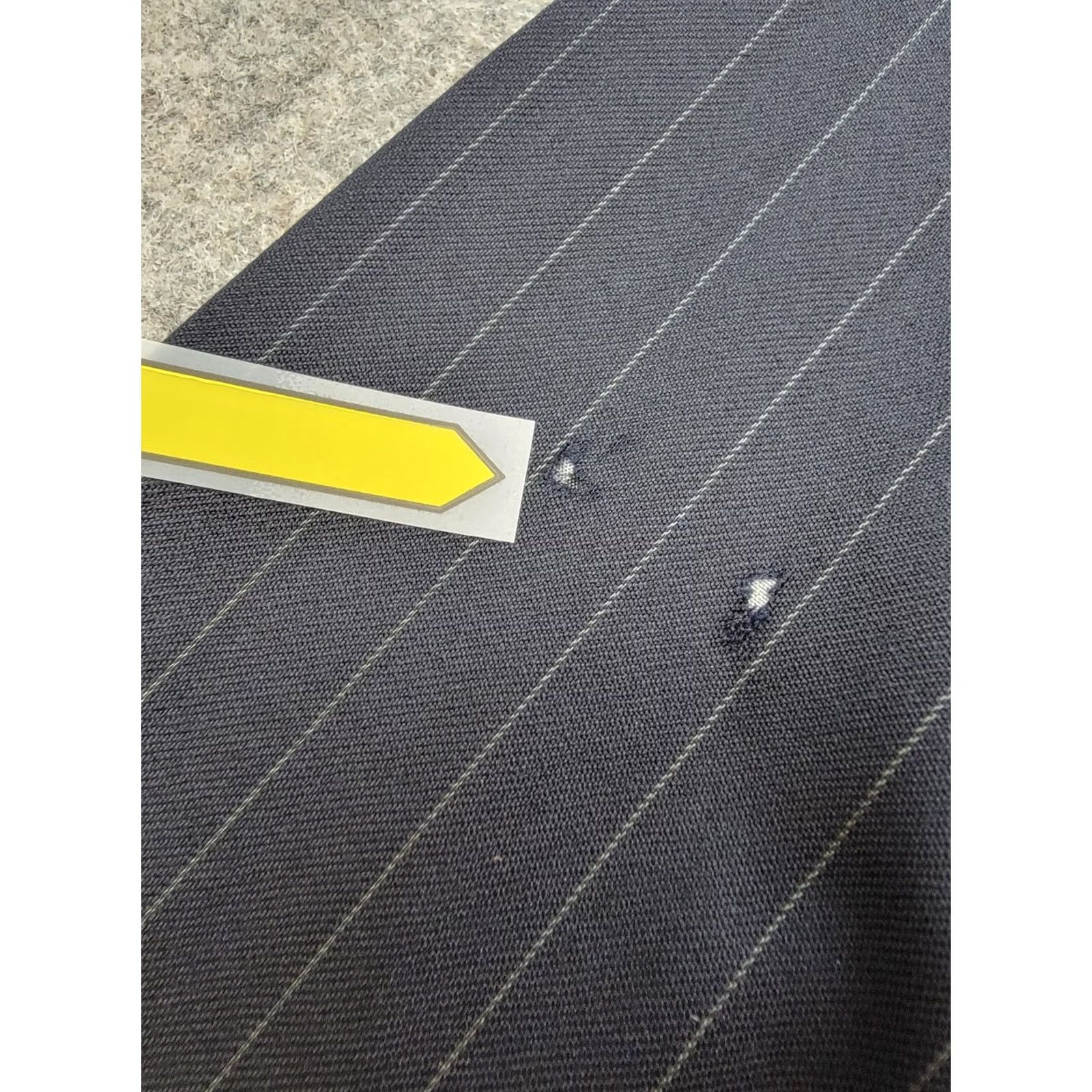 Brooks Brothers Brooks Brothers Suit Jacket Mens 41R Blue Pinstripe Wool 100% Madison Size 42R - 3 Thumbnail