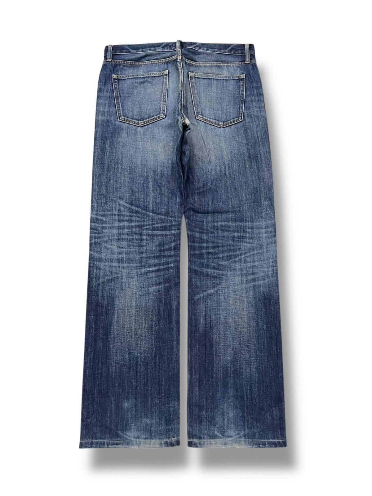 Uniqlo Loose Vintage Uniqlo Kaihara Japan - Faded Wash Jeans Size US 35 - 3 Thumbnail