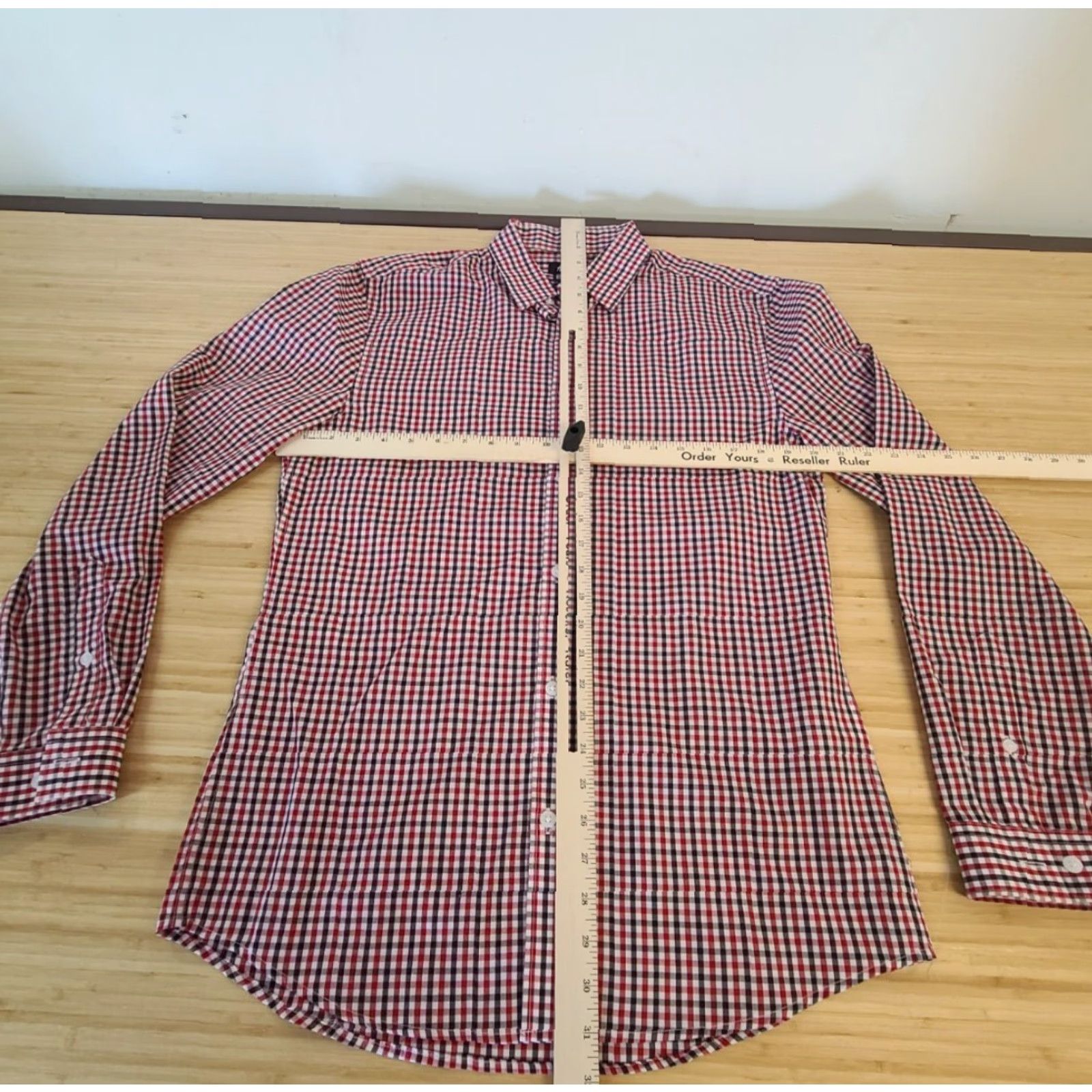 H&M H&M Men Long Sleeve Button-Up Plaid M Easy Iron Multicolor Shirts Button-Front Polyester Cotton M Size US M / EU 48-50 / 2 - 3 Thumbnail