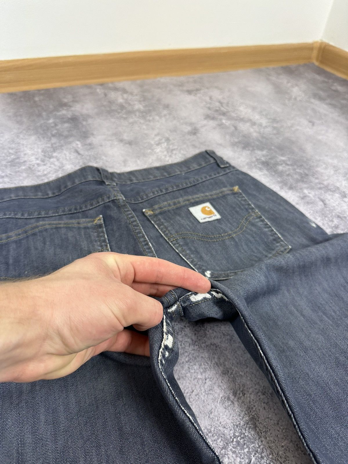 Carhartt Vintage Carhartt Distressed Denim USA Hype Flared Jeans Size 30" / US 8 / IT 44 - 7 Thumbnail