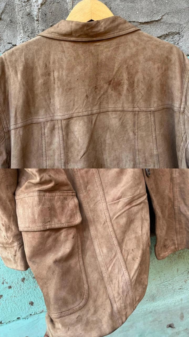 Polo Ralph Lauren Vintage Polo Ralph Lauren Brown Suede Coat Leather Jacket Size US L / EU 52-54 / 3 - 6 Thumbnail