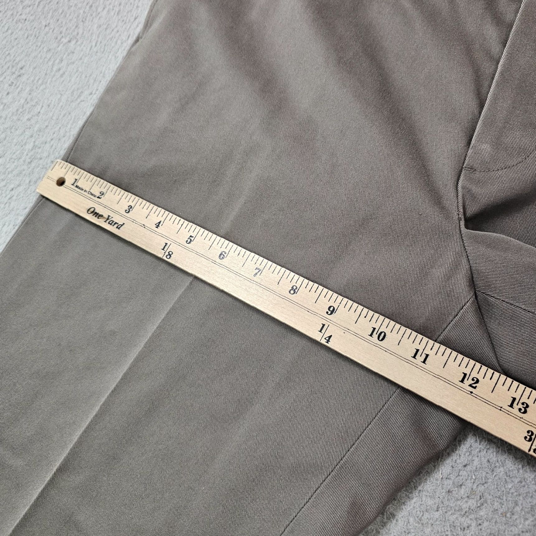 Brooks Brothers Brooks Brothers Chino Pants Mens 35x30 Gray Clark Fit Advantage Dress Casual Size US 35 - 4 Thumbnail