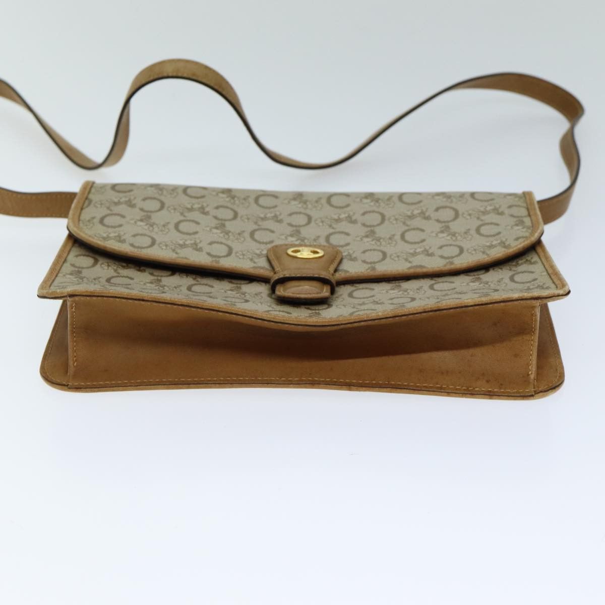 Celine CELINE C Macadam Canvas Shoulder Bag Beige Size ONE SIZE - 5 Thumbnail