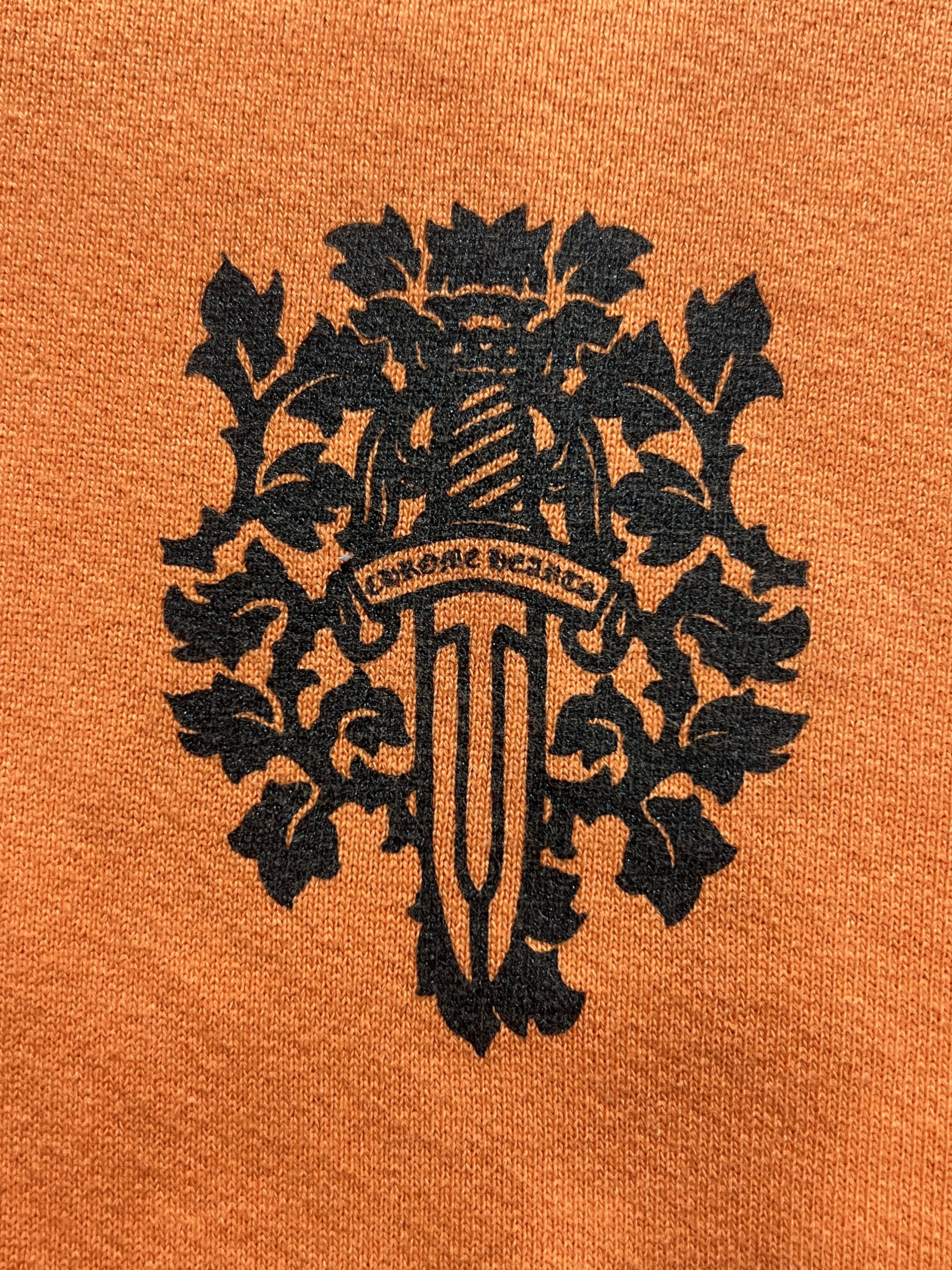 Chrome Hearts Chrome Hearts Dagger Crest Orange Hoodie USA Medium Size US M / EU 48-50 / 2 - 6 Thumbnail