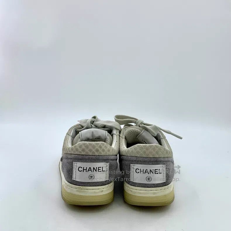 Chanel Chanel Color-matched suede diamond check-up casual flat sn Size US 7.5 / IT 37.5 - 4 Thumbnail