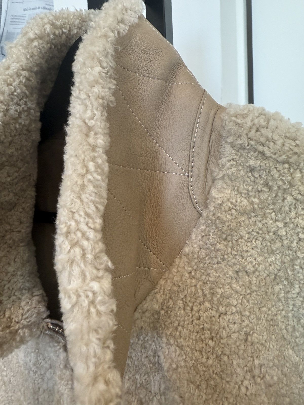 Allsaints ALLSaints Charlie Shearling Leather Bomber Jacket XL Size US XL / EU 56 / 4 - 6 Thumbnail