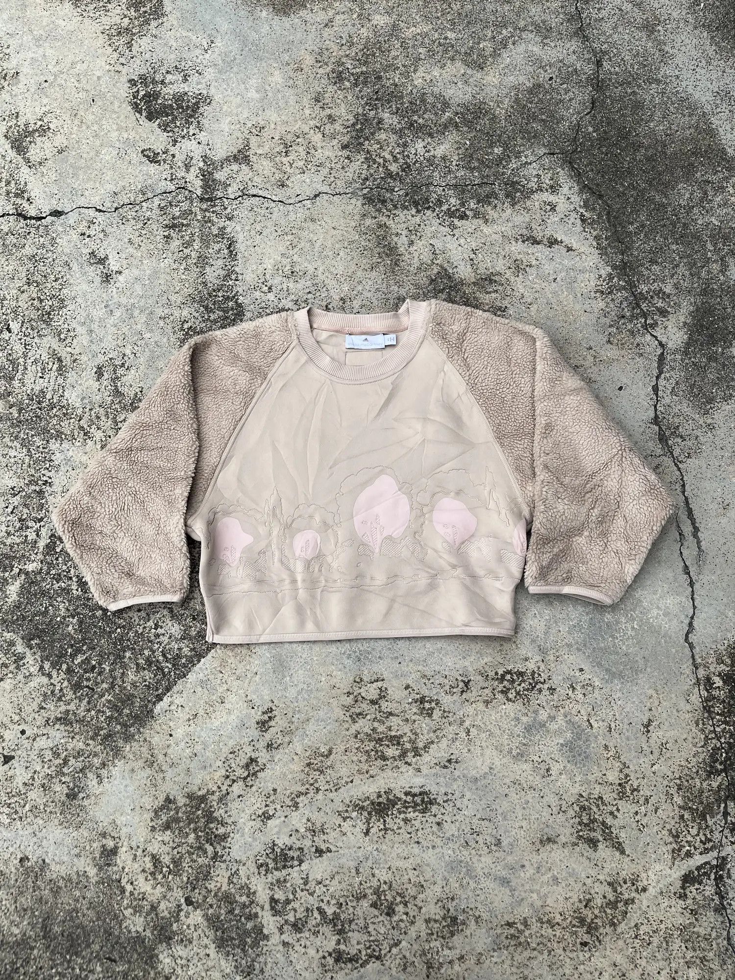 Adidas × Stella McCartney Adidas Cropped Fleece Crew Neck Size US XS / EU 42 / 0 - 5 Thumbnail