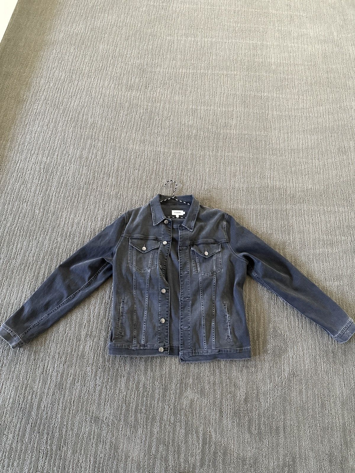 image of Frame Grey Denim L’Homme Jacket, Men's (Size 2XL)