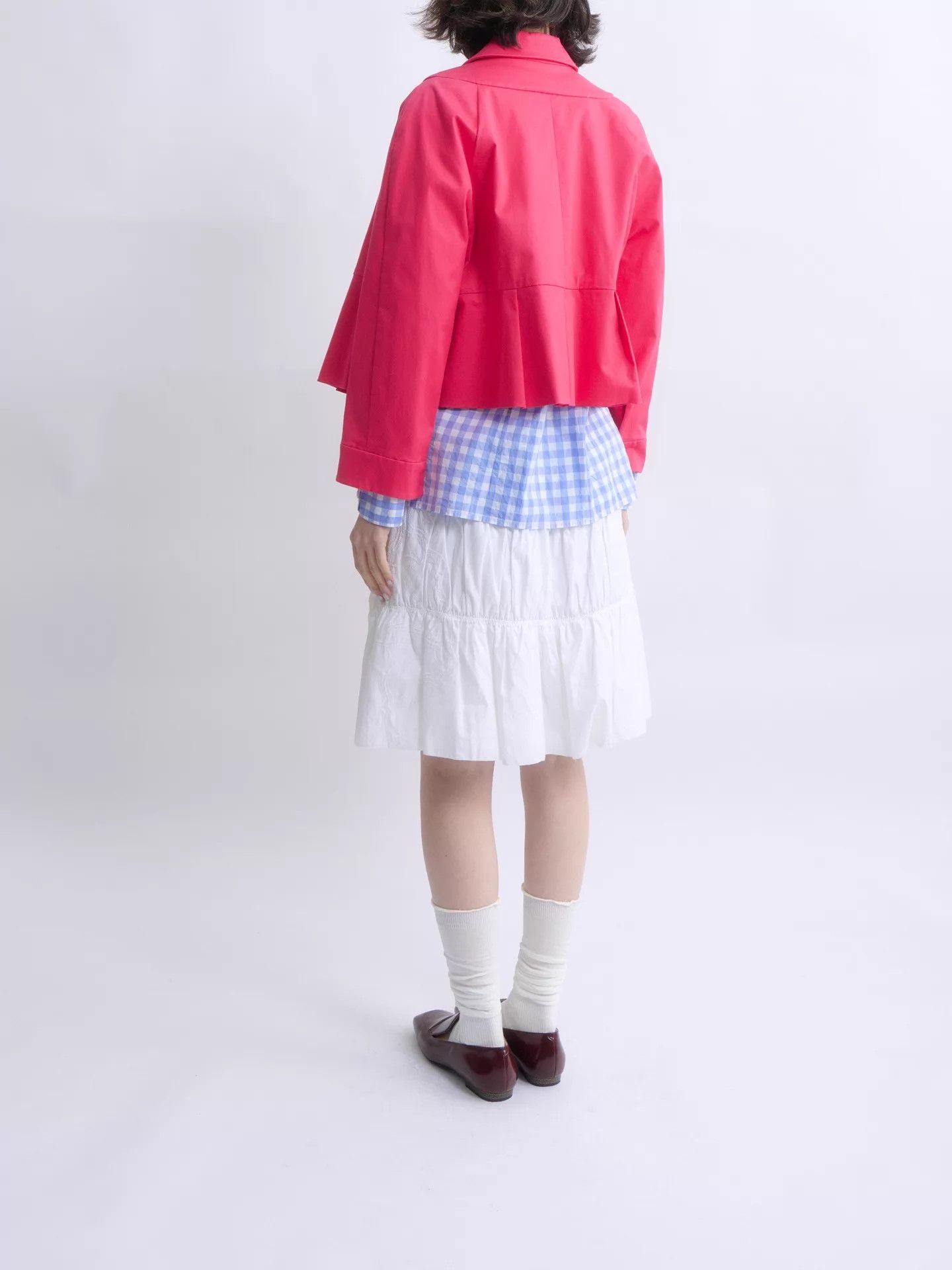 Miu Miu MIU MIU Women's Hot Pink Balloon Short Jacket Size XS / US 0-2 / IT 36-38 - 4 Thumbnail