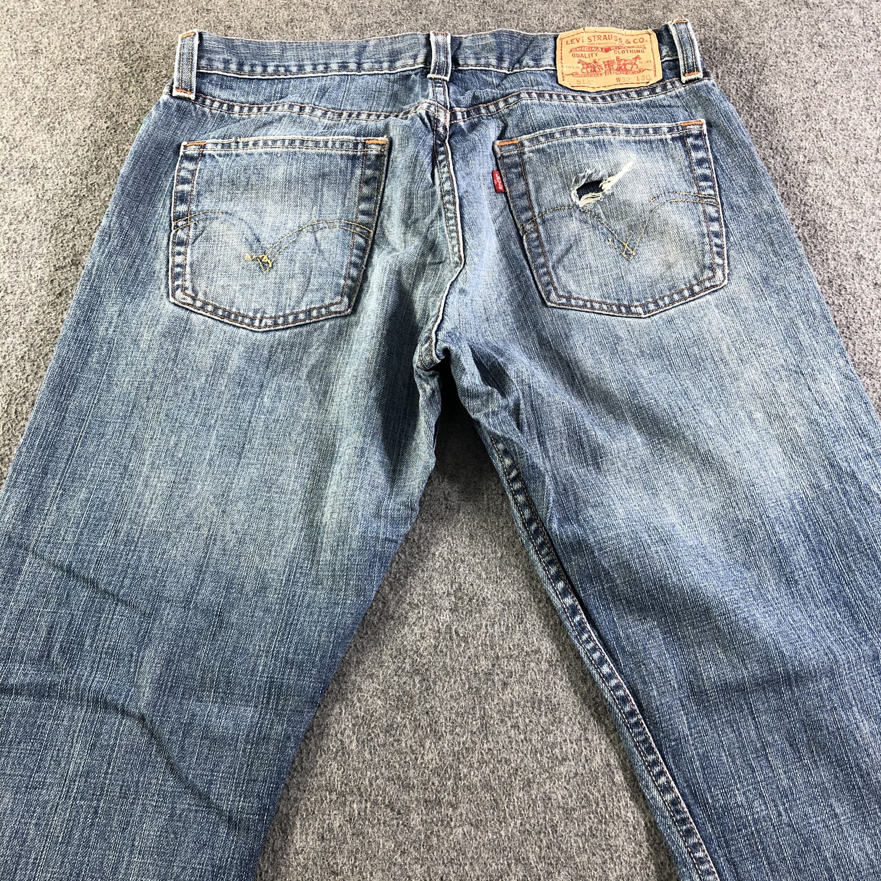 Levi's Vintage Blue Wash Levis 514 Jeans-J4377 Size US 32 / EU 48 - 4 Thumbnail