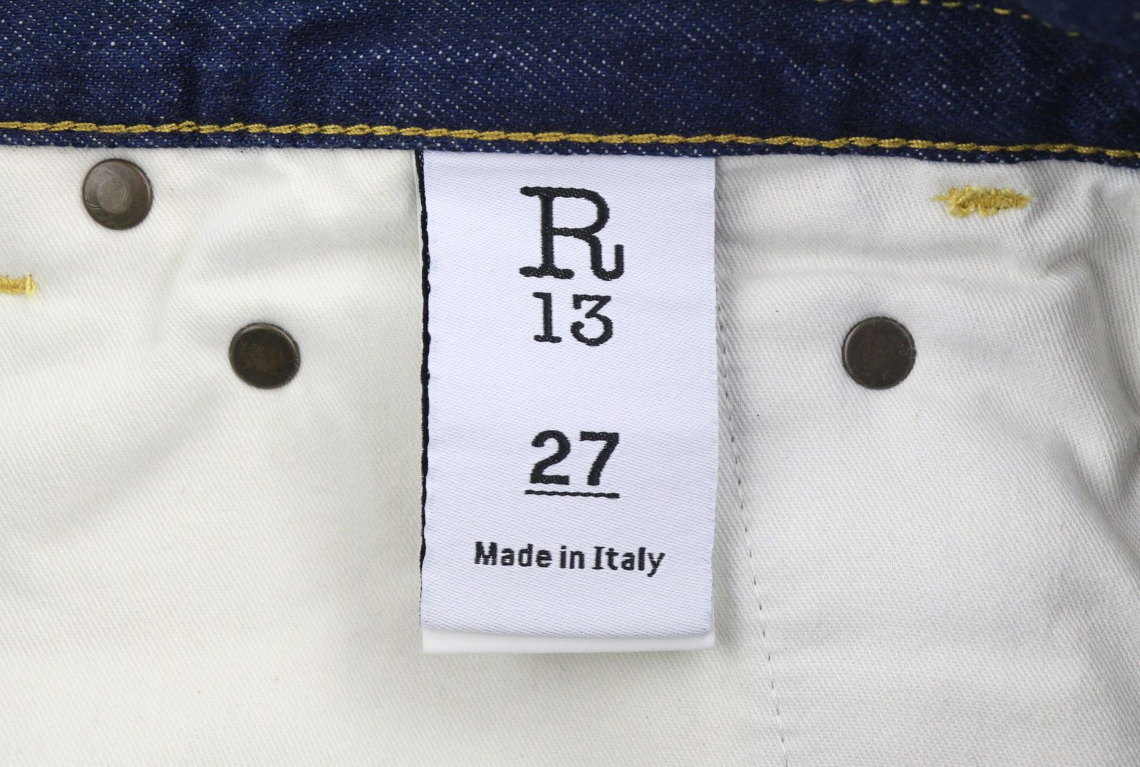 R13 DOUBLE POCKET BOYFRIEND 27 Riley Indigo Ankle 85794 Size 27" / US 4 / IT 40 - 9 Thumbnail