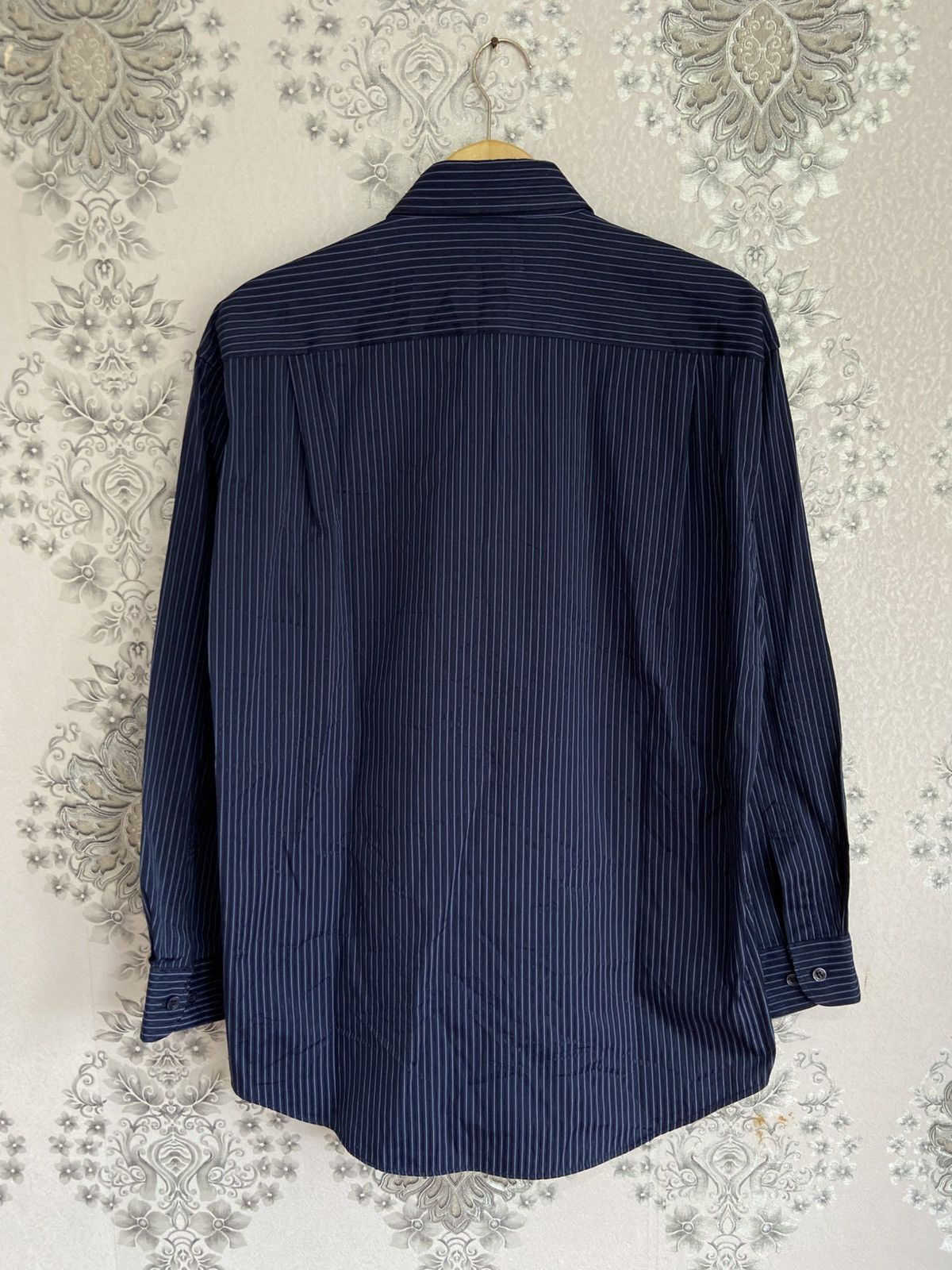 Balenciaga Vintage Balenciaga Button Ups Shirt Striped Size US L / EU 52-54 / 3 - 11 Thumbnail
