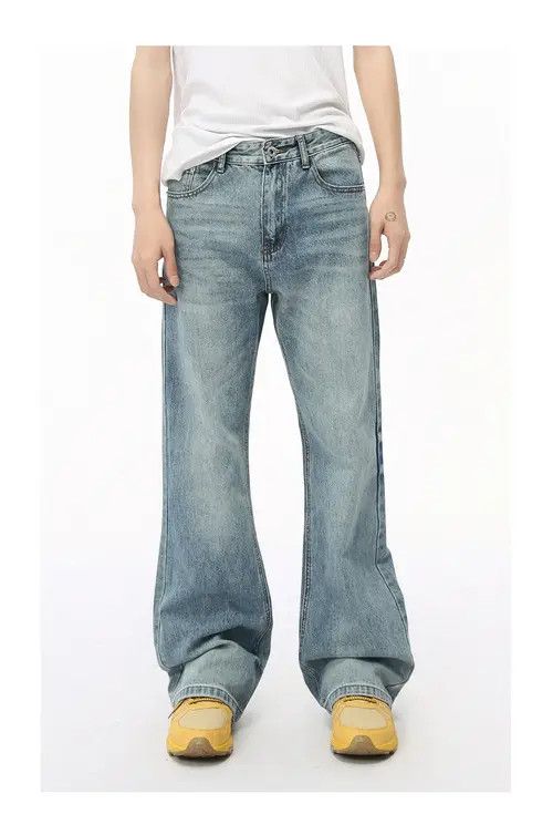 VIBE American high street retro flared washed jeans Size US 32 / EU 48 - 3 Thumbnail